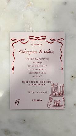 Pozvánky oslava, 