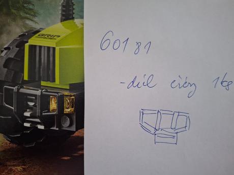 Lego lesný traktor 60181,