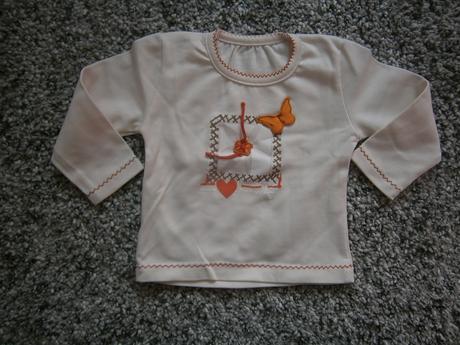 Smotanové tričko - nenosené 86/92, 86