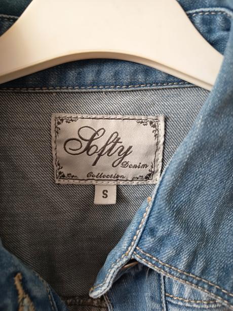 Riflová bunda softy denim, s