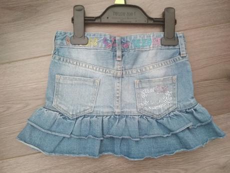 Riflová sukňa hello kitty, h&m,104