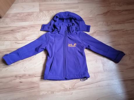 Fialová softshelova bundička - 104, 104