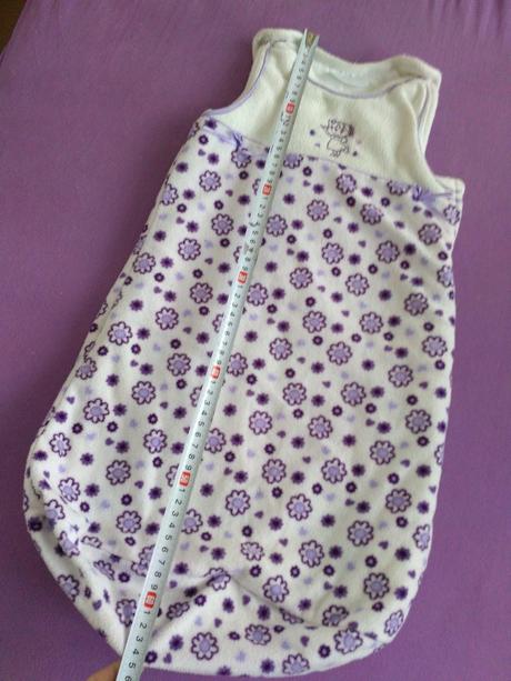 Teplý mäkkučký spací vak s kvietkami a dievčatkom, okay