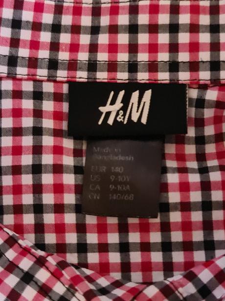 Košeľa s vestou  veľkosť 140, h&m,140