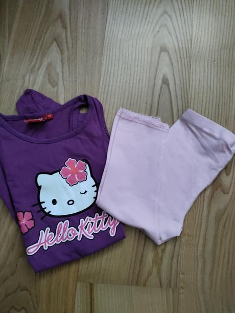 3/4 legíny + top zdarma, h&m,110