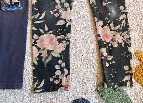 2x handmade bavlnené legíny, lily grey, 104, 104