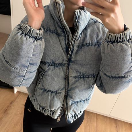 Krátka prešívaná bunda, bershka,xs