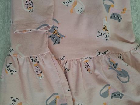 Mikinové šaty mačičky, sinsay,122