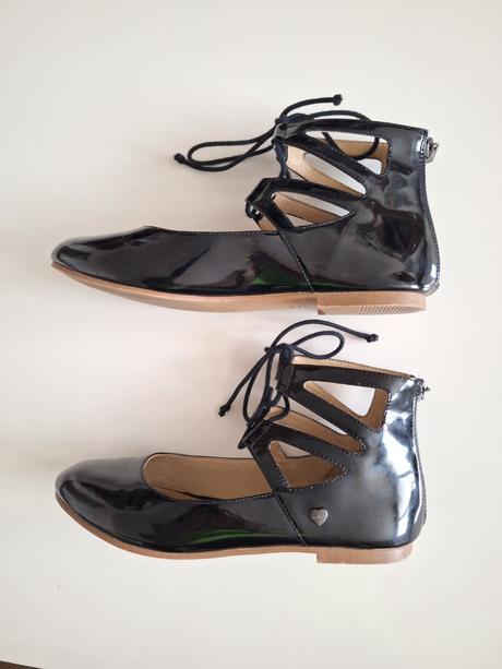 Dievčenské čierne lakované topánky, mayoral,36