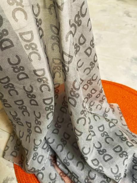 Luxusná šatka okolo krku d&g, xl