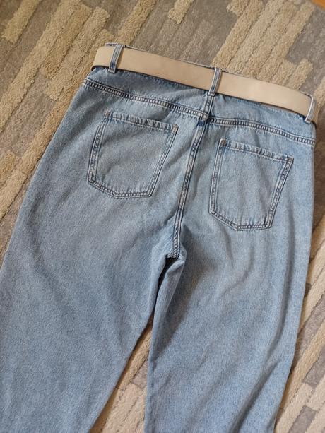 Široké, voľné rifle 42 / xl -top stav, takko,42