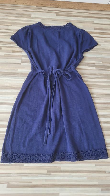 Modre pletene saty, f&f,s