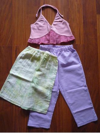 Trojštvrťové nohavice, 128