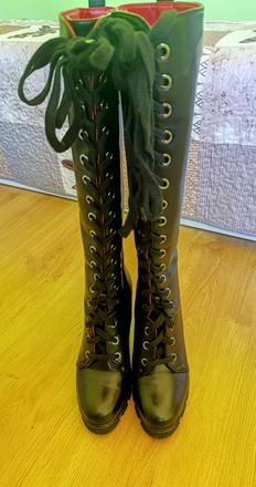 Predám dámske zimné kožené čižmy, 39