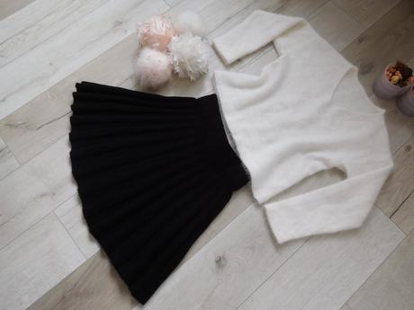 Pulovrík + suknička huňaté 36 /38 v,, 36