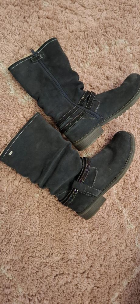 Čižmy zateplené koža semiš lurchi, lurchi,40