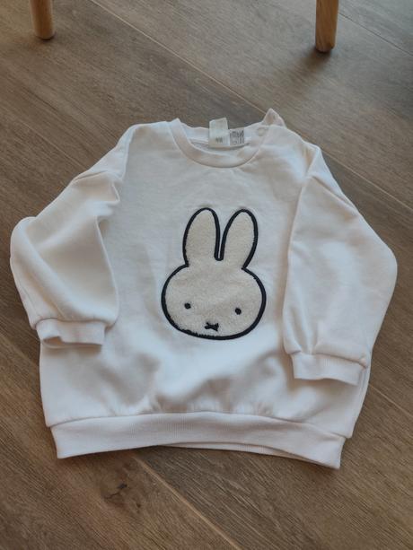 Mikina so zajačikom miffy h&m top stav, h&m,86