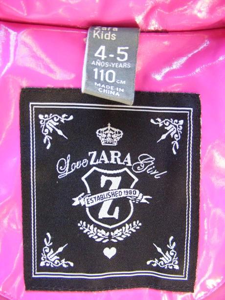 Bunda zn. zara - 104/110, zara,104