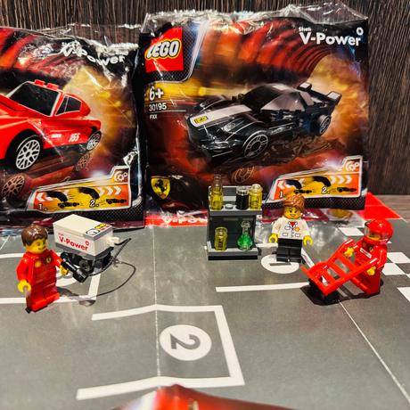 Lego shell sety 5 ks a štartovacia plocha, 