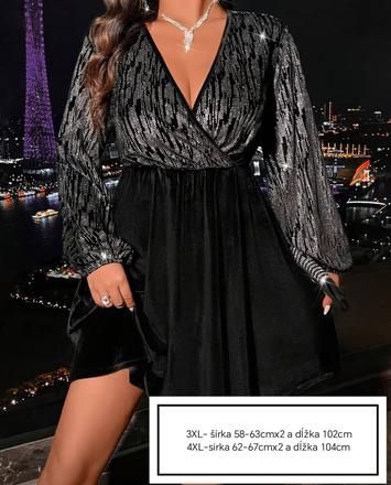Nadherne spolocenske saty, 4xl / xxxl