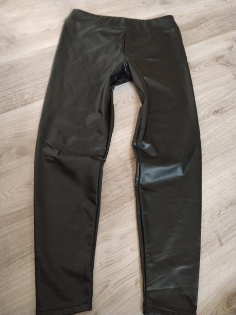 Zateplené koženkové legíny, gate,l