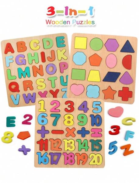 Drevená abeceda montesstori, 