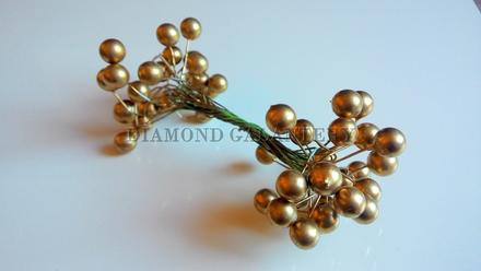 Perličkova ozdoba zlatá, 