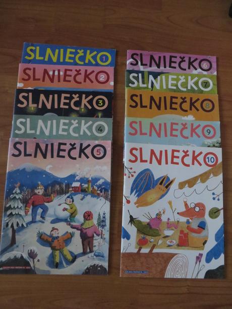 Časopis slniečko - 10 čísel,