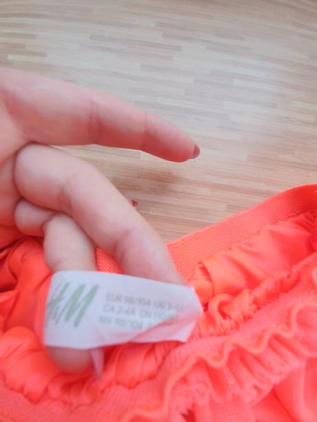 Neonovo oranzova sukna 98/104, h&m,98