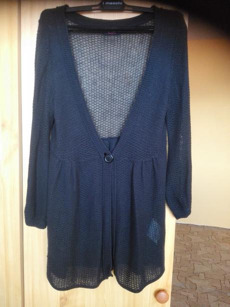 Predĺžený bavlnený sveter ann christine, s