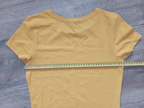 Sýtožlté tričkové šaty 34/36, xs