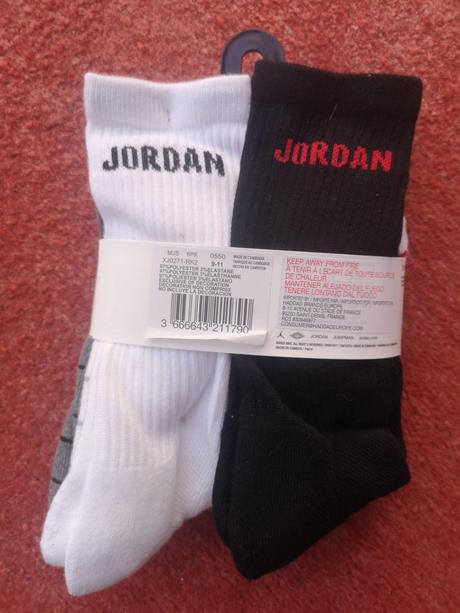Jordan ponožky 6 párov veľkosť 37,5-40, air jordan,37 / 38 / 39 / 40