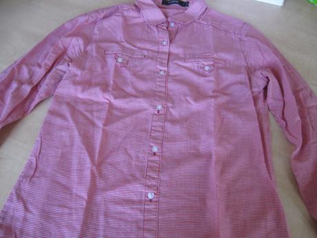 Dámska káro červená košeľa, l, l