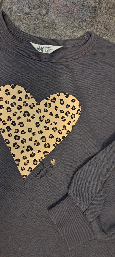 Predĺžený pulóver, h&m,128