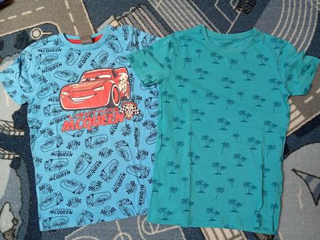 2x tričká 122/128, reserved,122