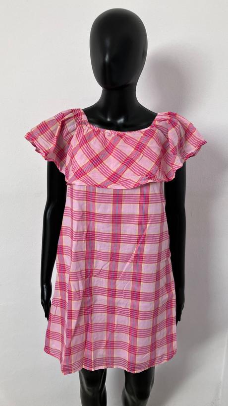 Ružové kockované šaty fb sister (s), s