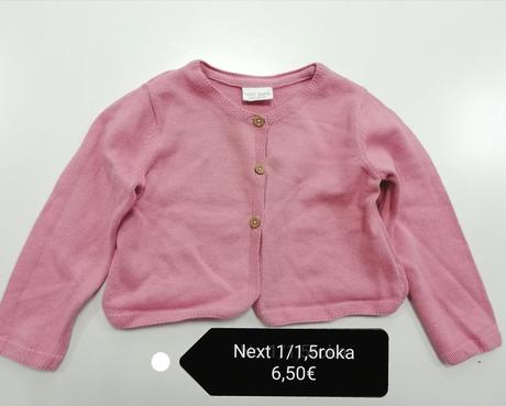 Ružový sveter na gombíky, next,86