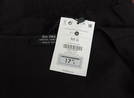 Čierny organzový crop top, bershka,m