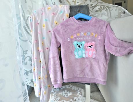 Velúrové teplé pyžamko-140, 140