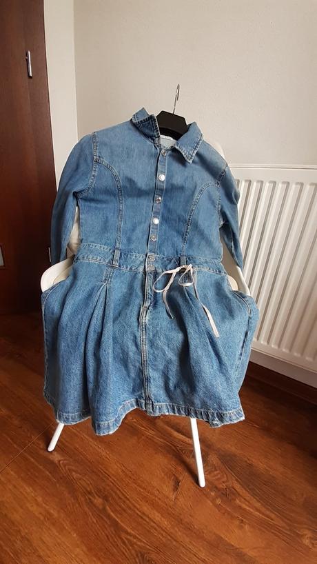 Denimové šaty, zara,164
