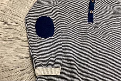 Modrobiely h&m svetrík veľ. 92, h&m,92