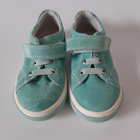 Nové tyrkysové kožené poltopánky richter 25, richter,25