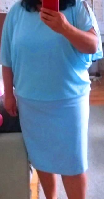 Belasé elegantné šaty, v. xl/xxl, č.46, 46