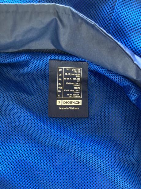 Prechodná športová bunda 141/150, decathlon,146