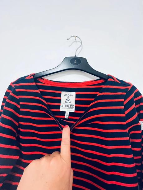 Štýlové pásikavé šaty joules vel 38, m