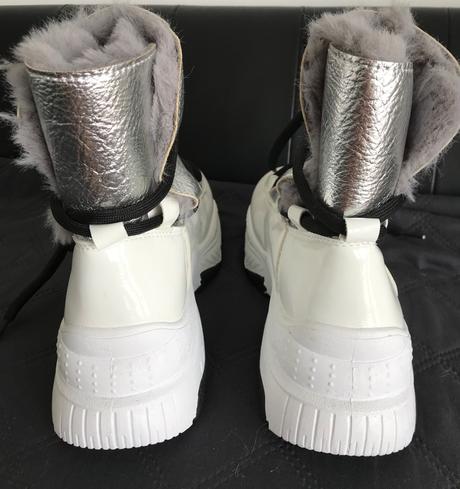 Dámske strieborné snehule, 39