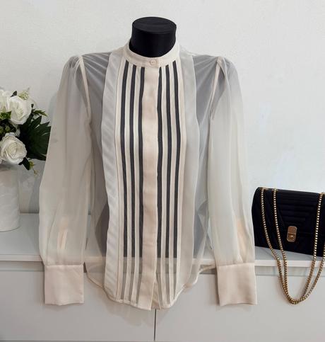 Reiss luxusná blúzka krémová, xs