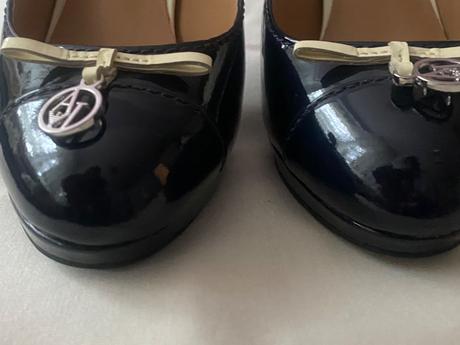 Lodičky tmavomodré lakované, armani,37