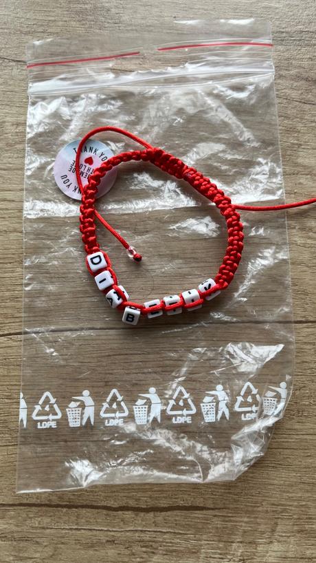 Nový handmade unisex náramok diabetik, 