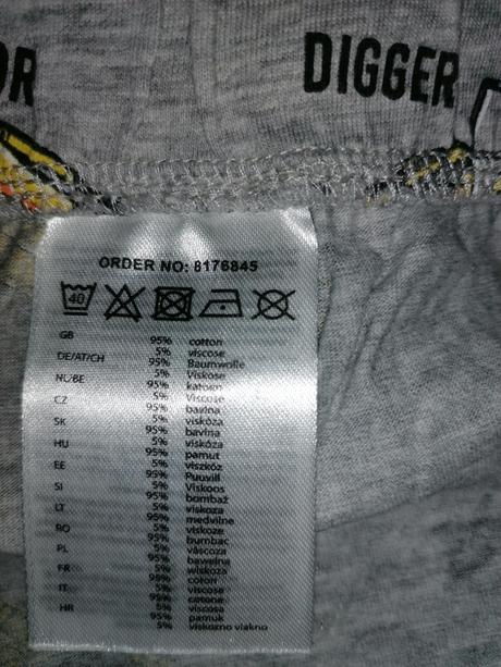 Stavebné stroje tričko a šortky, 128